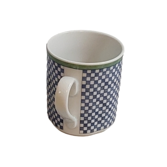 VILLEROY & BOCH 1748 PORCELAIN MADE IN GERMANY CASTELL MUG WHITE/ BLUE/ GREEN - Picture 3 of 5